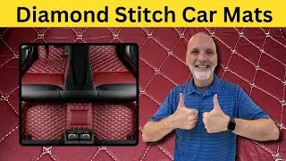 Самостоятельная установка автомобильных ковриков с ромбовидной строчкой