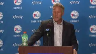 Brett Brown l Postgame vs Hawks (3.29.17)