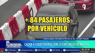 Av. Javier Prado: en amplio operativo la ATU interviene a colectiveros con 173 mil soles en multas