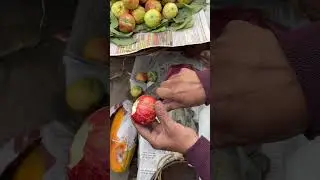 Prayagraj Special Lal Amrud 😧 || guava || #prayagraj #guava #foodshorts #fruit