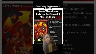 Sinners breaks Oscar record with most nominations in history #sinners #ryancoogler #actor #oscars