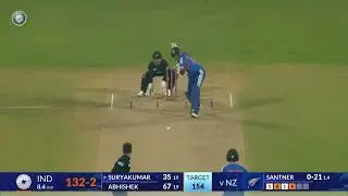 Abhishek playing like yuvi ...wooow 👍IND won the match...nz vz ind