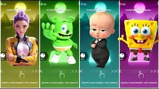 Tiles hop, Coffin dance, Kpop Demon Hunters, Gummy Bear, Boss Baby, SpongeBob, Song, (COVER)