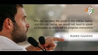 Rahul Gandhi gives voice to the aspirations of India's youth
