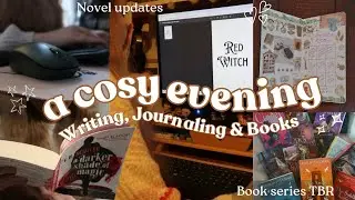a cosy evening vlog ✨️ Writing, Reading, Journaling Series TBR, & Romanticising a Quiet Night 📚