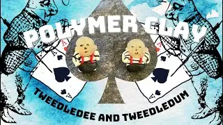 [polymer clay] Tweedledee & Tweedledum stud earrings -🐇Alice in wonderland  #polymerclay #handmade