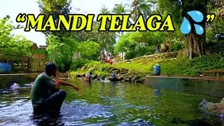 Capek Jualan Martabak Mini, Mandi di Telaga Desa 💦