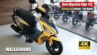 New 2022 Hero Maestro Edge 125  Connect  | On Road Price Mileage Specifications Hindi Review !!