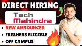 Urgent Tech Mahindra Hiring Announced | Off Campus Job Drives | 2026, 2025, 2024 Batch | Freshers