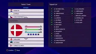 National Teams Euro Pes 2018 Update Euro20 For Ps3