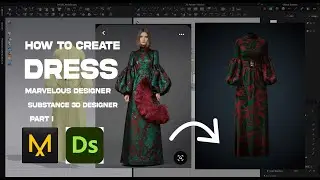 How to Make a Dress in Marvelous Designer and Fabric in Substance 3D Designer. Part I