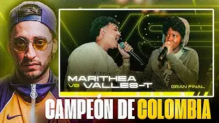 BLON REACCIONA A MARITHEA VS VALLES-T 🏆 FINAL FMS COLOMBIA 🇨🇴