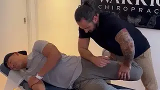 Marathon runner gets full-spine chiropractic adjustments before big race day