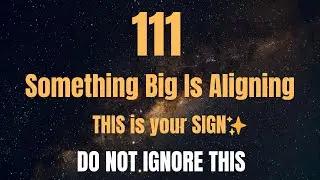 This Appears When Something Big Is Being Aligned With You