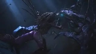 SC2 LOTV Campaign Cinematic Kerrigan and Artanis vs Hybrid
