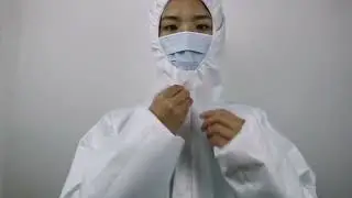 3Q Manufacturer Wholesale Custom Chemical Protective Clothing Coverall GownTYPE 56