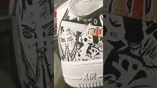 Finished Naruto AF1s #art #creativeprocess #shippuden #naruto #anime #painting