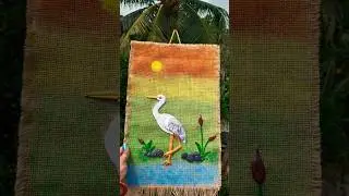 Amazing jute wall hanging 😱😱 #diy#shorts| home decor with jute
