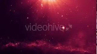 Video effects - Cinematic Red Particles Background
