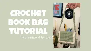 Crochet Book Bag Tutorial | Free Pattern 