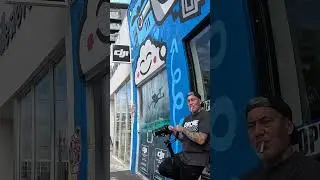 Asking Stranger to Take His Photograph in Miami Streets