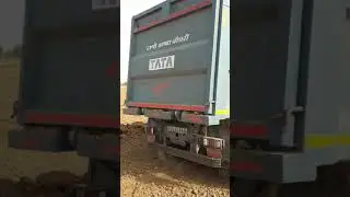 tata bs6 dumper full loaded