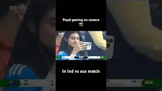 payal gaming on camera in india vs australia match vlogging #payalgaming #cricket #bgma#youtube #vid