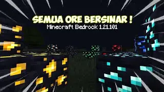 RESOURCE PACK GLOWING ORE ! | MCPE 1.21