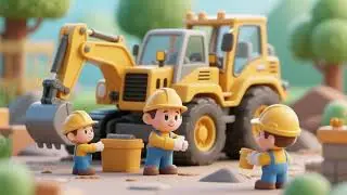 Construction Vehicles &ndash; Little Builders 🚧🚜 | Kids Songs & Nursery Rhymes