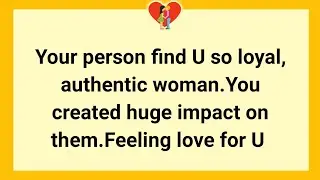 Your person find U so loyal, authentic woman. 🫂 You created huge impact on them.❣️ DM TO DF TODAY ❣️