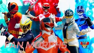 POWER RANGER/SUPER SENTAI FAN MORPHS (Time Force, Gokaiger, Shinkenger, Dino Fury)
