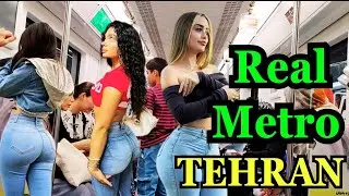 IRAN🇮🇷Walking in Tehran Metro|LifeStyle in TEHRAN city|کسب درآمد در متروی تهران