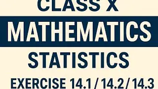 Class x.. Subject  Statistics.....exercise  14.1. ...part 1 #Statistics 