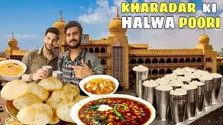 MADINA HALWA POORI || MY OLD HOME || KHARADAR KI LASSI OR NASHTA || 2hungryboizz #nashta  #sunday