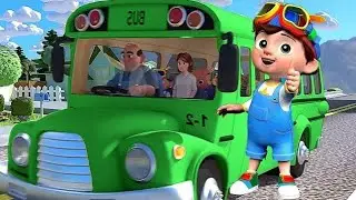 Wheels on the Bus Service Vehicles || Nursery Rhymes for Kids | Poem For toddlers || Bubble Pie