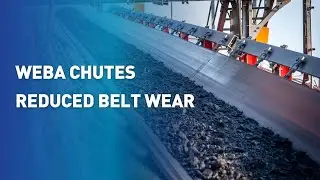 Weba Chutes: Reduced belt wear