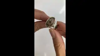 Misty Black Forest Dendritic Quartz Art Deco ring✨🖤✨