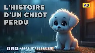 Apprendre le russe : L'histoire d'un chiot trouvé 🐶 (Niveau Débutant A0)