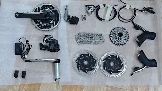 [✈️Đ&Atilde; B&Aacute;N] GROUP ĐIỆN SRAM RED AXS 2X12S gi&ograve; 172,5 Power, B&aacute;nh cacbon, B&aacute;nh nh&ocirc;m 0834578012