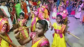 బుజ్జి బుజ్జి గణపయ్య సాంగ్ కు గొబ్బెమ్మ పారేట సందర్భముగా మా గ్రామ చిన్నారుల కోలాటం 2026