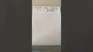 RAPOVY 7 whole number divided by a fraction