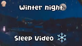 Winter Night Sleep Hack Is Snowfall ❄️ The Best Sleep Aid Ever