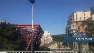 Trajet de Poissy à Cergy Le Haut sur la Navettes ferroviaire du RER A.