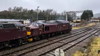 West Coast Railways Diesel Locos Test Run 47854+37706 0M51 Carnforth 20/12/2023