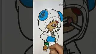 💚HOW TO DRAW LEON | BRAWL STARS💚 #shorts #brawlstars #drawing
