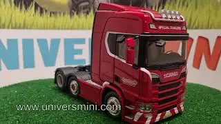 SCANIA R500 6x2 rouge NOOTEBOOM