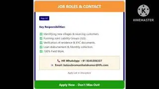 L&T Finance Micro Loan Officer Recruitment 2025 | Field Sales  Freshers Can Apply | Salem & Namakkal