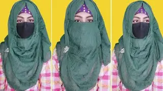 3 Quick Hijab Style For Students | Tight Niqab Tutorial With Inner Cap