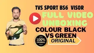 TVS Sport BS6 Colour Black vs Green Headlamp Visor Price %100 Original