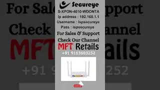 Secureye S-XPON-4010-WDONTA User id Password and Login IP